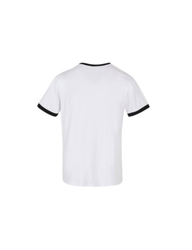 BUILD YOUR BRAND BYB022 - RINGER TEE  Colores:Blanc-Noir