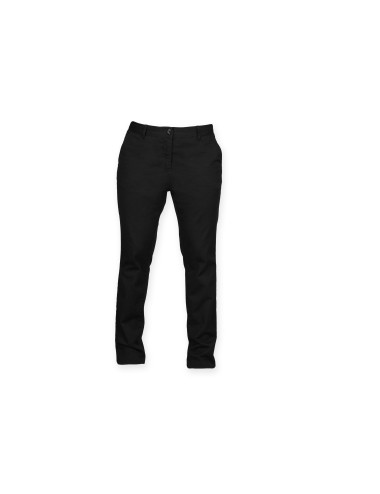 Front row FR622 - Ladies Stretch Chino Trousers  Colors:Noir